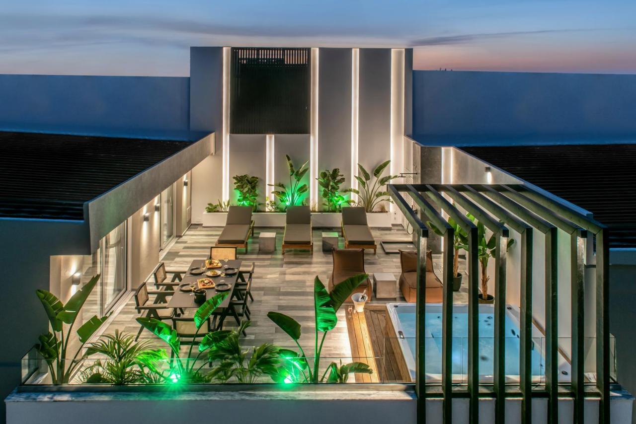 Maison Aqua Suite With Private Mini Pool Jacuzzi Khersónisos Eksteriør bilde